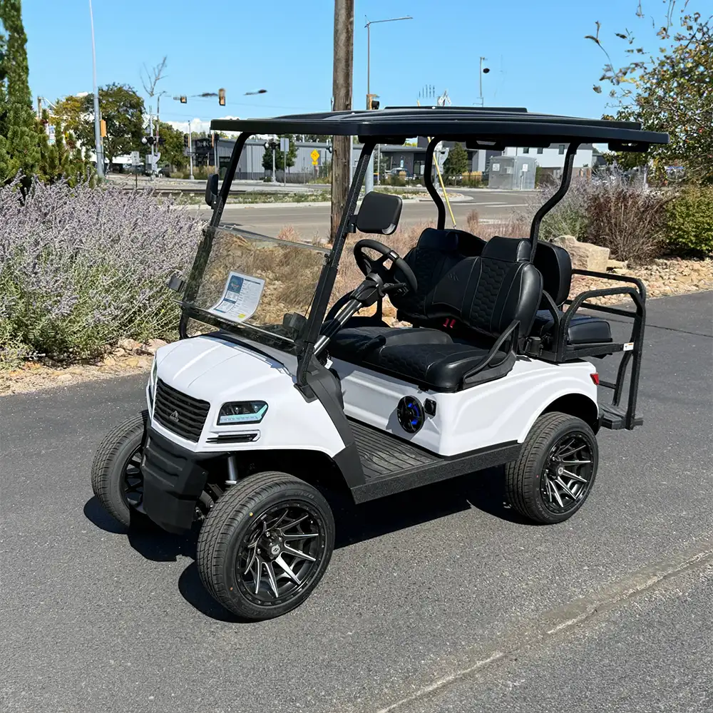 ax1 golf cart summit white black seating
