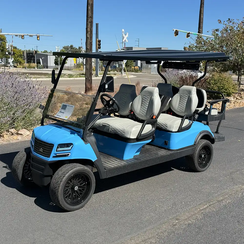 ax3 golf cart blue and grey