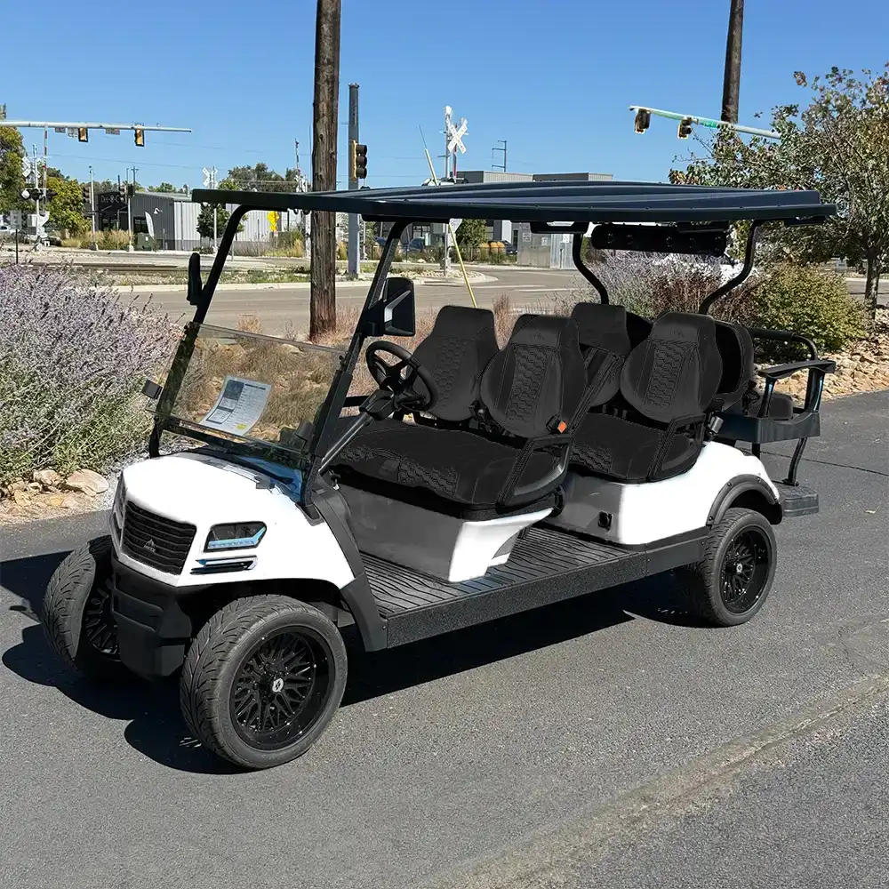 ax3 golf cart white and black