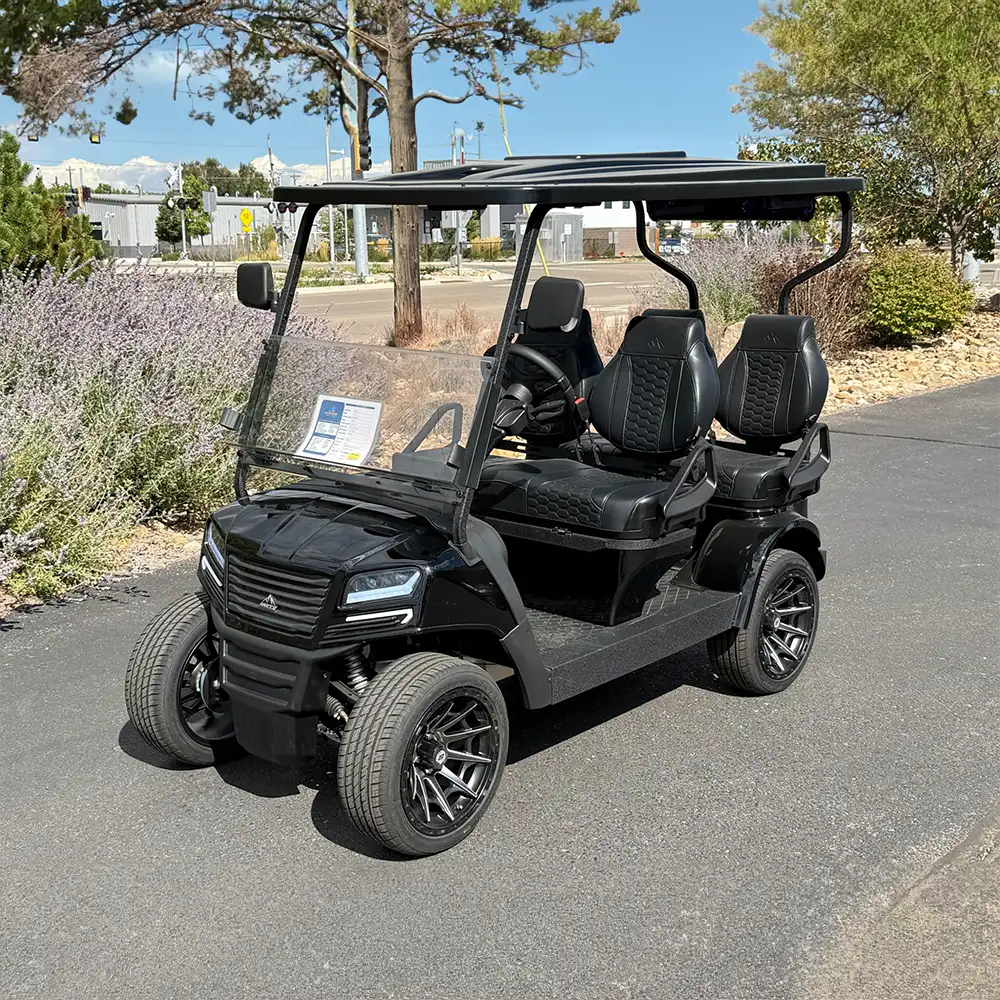 ax4 black body black seating golf cart