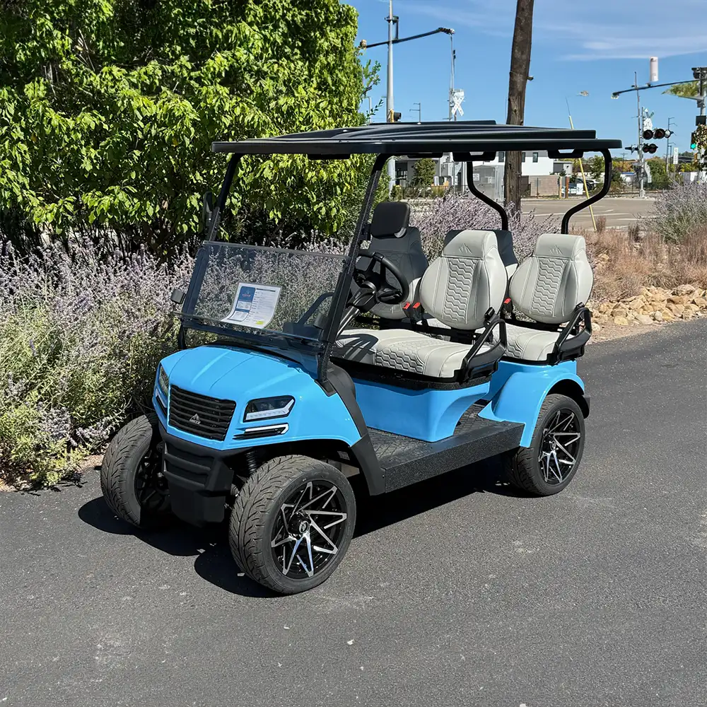 sierra ax4 blue and grey golf cart