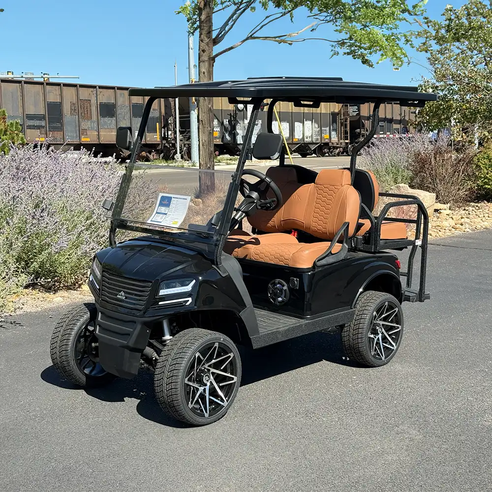 black tan ax1 golf car