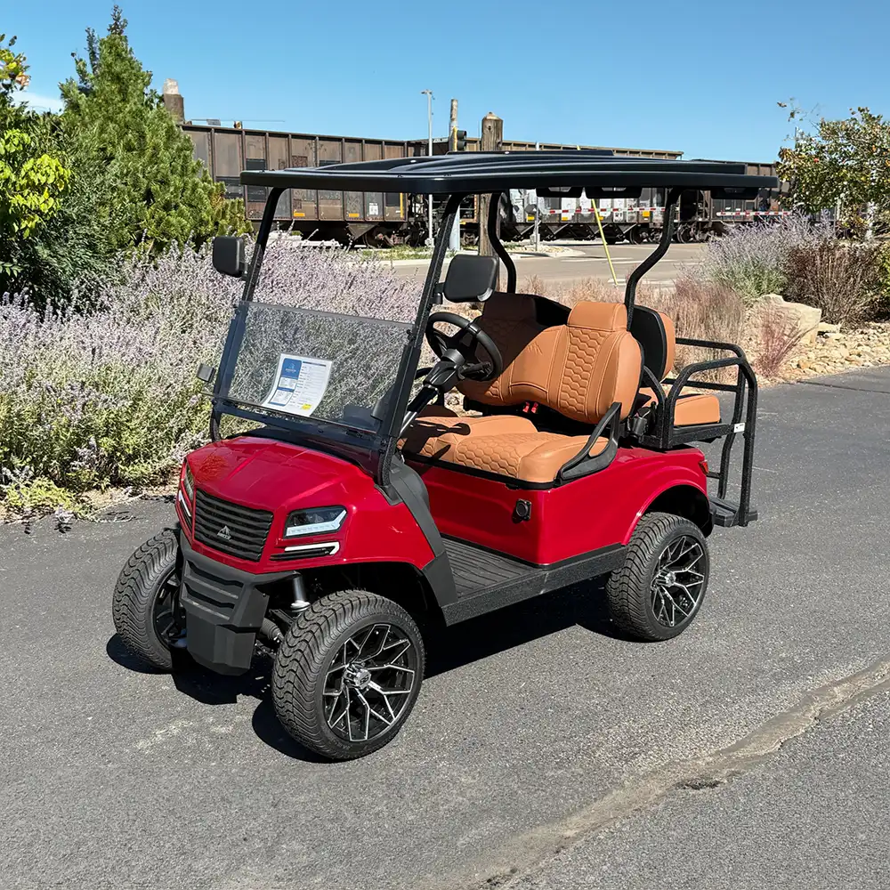 red tan ax1 golf car