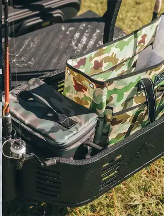 Sierra storage rack accessory, cooler, rod holder, rear basket