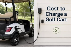 cost to charge a golf cart