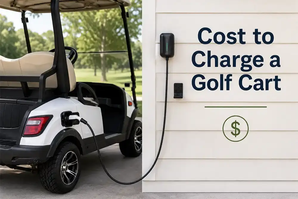 cost to charge a golf cart